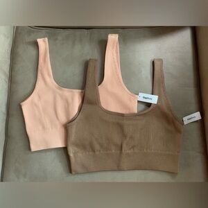 New Gap Factory Seamless Ribbed Bralette (2 pieces bundle)